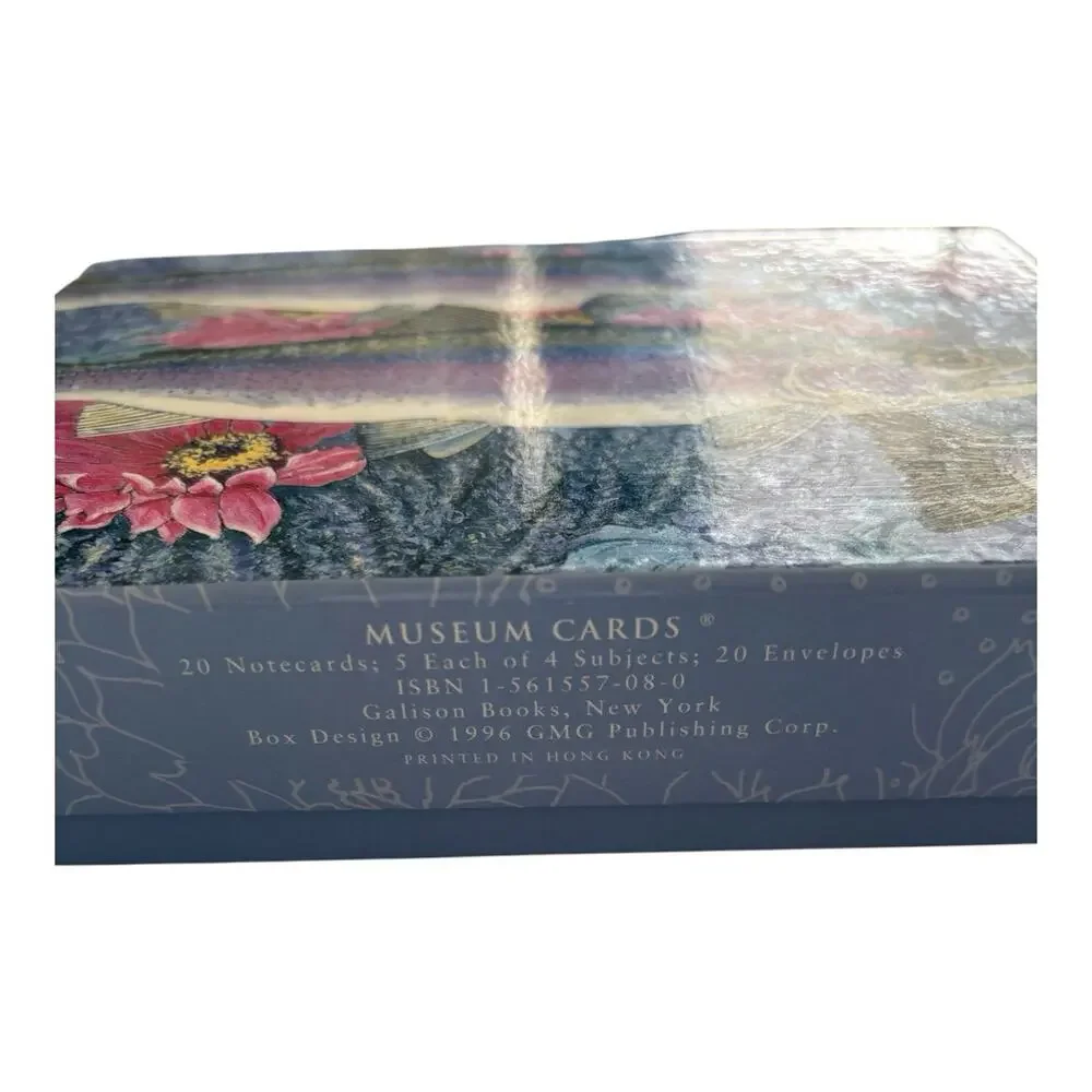 Galison Fish Museum Of Art 20 Notecards Jennifer Bellinger Boxed w/ Envelopes